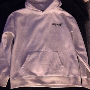 Essentials Gray Jacket with Soft Fabric and Relaxed Fit